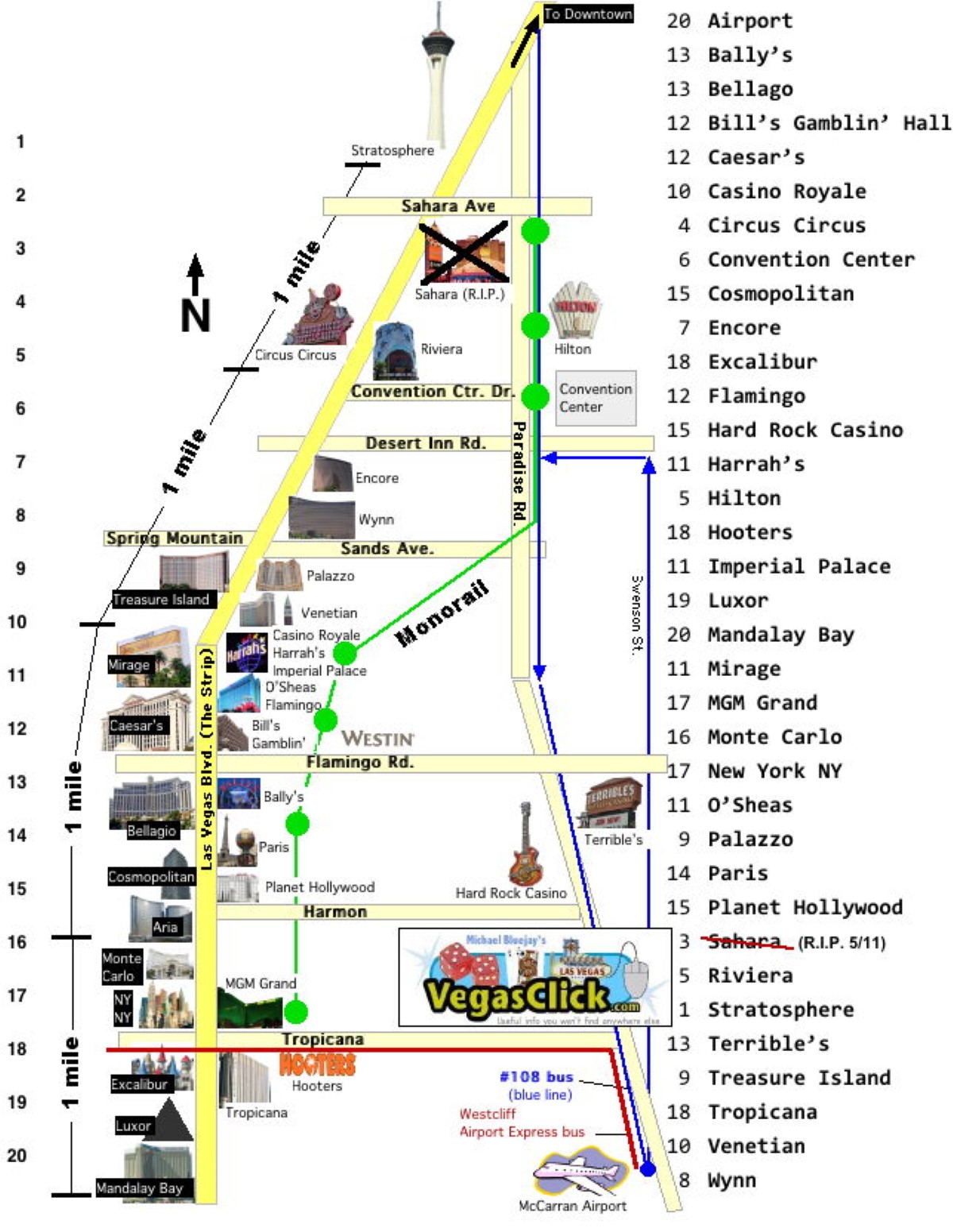 Printable Las Vegas Strip Map Printable World Holiday