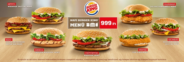Burger King Szeged Napi Menü