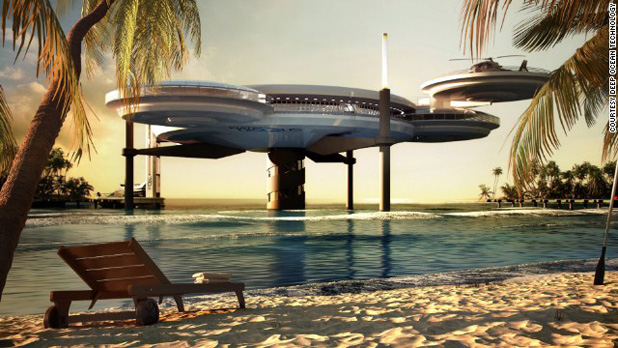 Lezuhant űrhajó lesz a Maldív-szigetek legmenőbb szállodája
