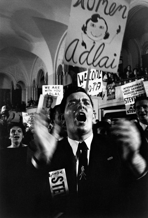 USA. 1950s. Adlai STEVENSON supporters..jpg