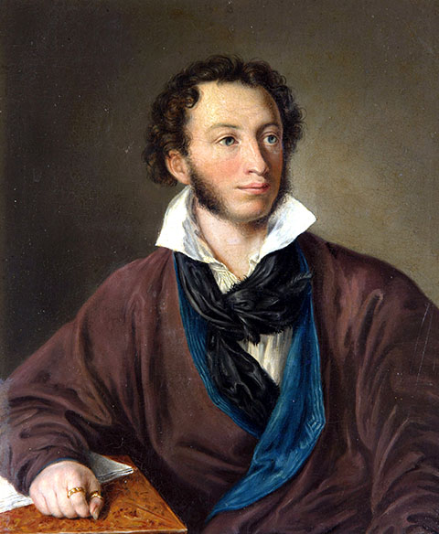 А.С. Пушкин. 1827 год (копия А.П. Елагиной с портрета  В.А Тропинина).jpg
