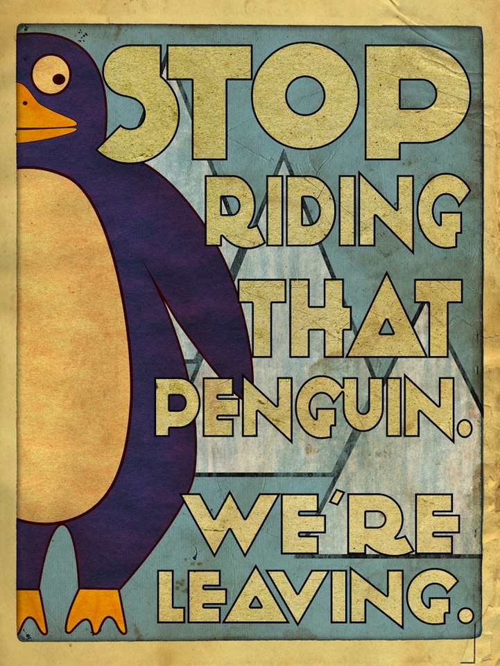 Ne lovagolj azon a pingvinen!