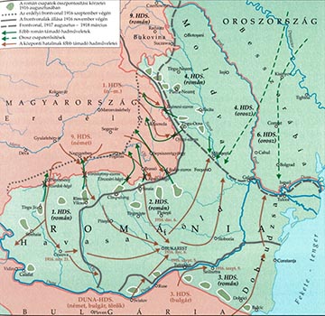 A román hadszíntér 1916–1918