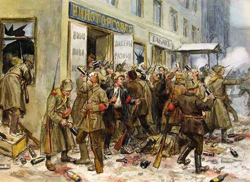 Ivan Alekszejevics Vlagyimirov: Italbolt kifosztása, 1917