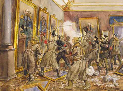 Ivan Alekszejevics Vlagyimirov: A Téli Palota ostroma, 1917