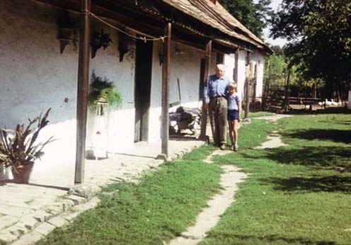 Palló József nagyapjával, Palló Mihállyal 1976 körül