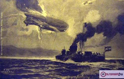 Olasz léghajó kilövése, 1916
