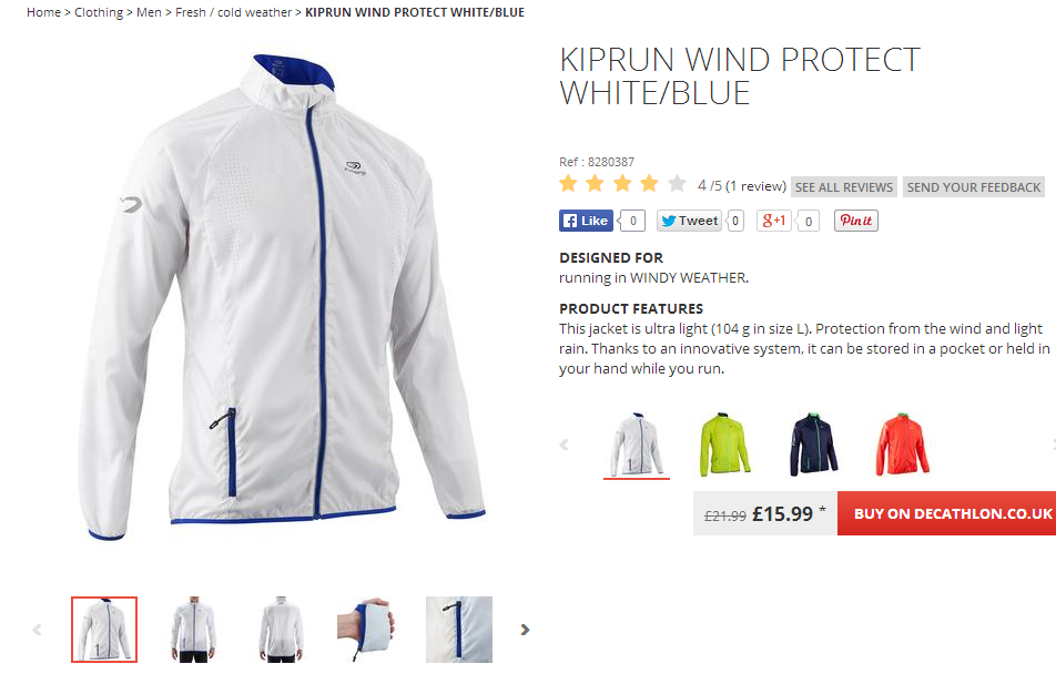 Fresh   cold weather   KIPRUN WIND PROTECT WHITE BLUE   kalenji.png