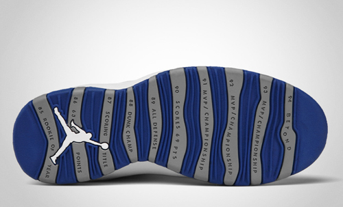 jordan 10 bottom of shoe