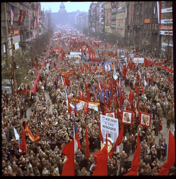 May Day Parade in Prague, Czech Republic in 1956 (5).jpg