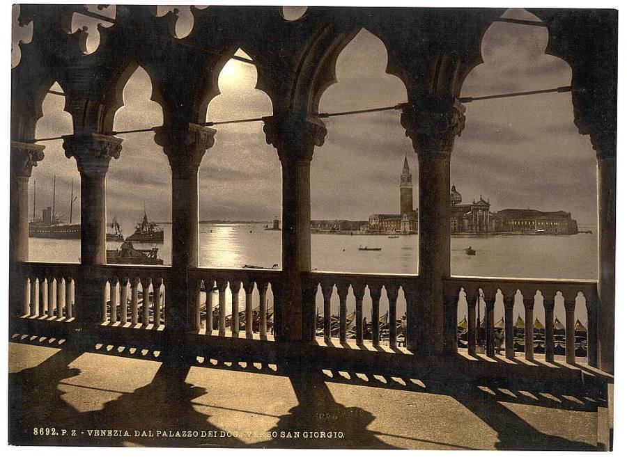 San Georgio from Doges' Palace by moonlight.jpg