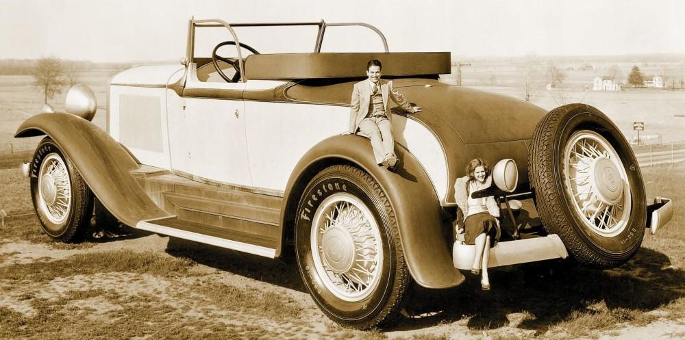 1931. Reklámfilmhez készült óriási Studebaker gépkocsi..jpg