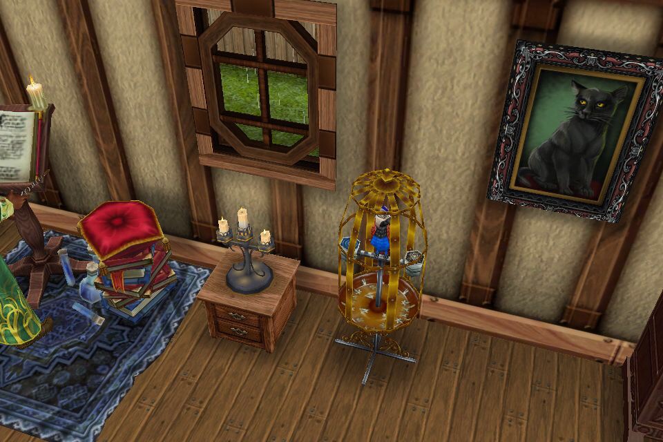 "Bird Feeding" feladat, az idős simek madáretetés hobbija The Sims