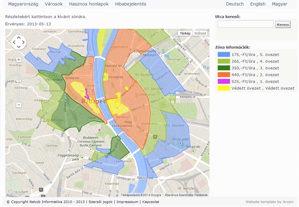parkolóház budapest térkép Index   Urbanista   Mi hiányzik az átlátható parkolási rendszerhez  parkolóház budapest térkép