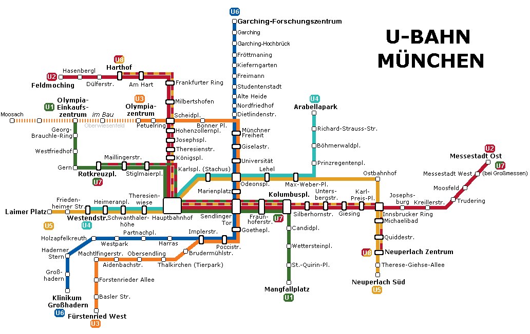 A Müncheni U-Bahn - Vonattal? Természetesen!
